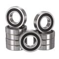 R16-2RS Deep Groove Ball Bearings, ID 1" x OD 2" x Width 1/2" Double Rubber Sealed Ball Bearing Pre-Lubricated Chrome Steel Z2 Lever 10pcs. 