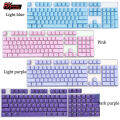 104 Keys ABS Pink Black White Grey Keycaps OEM Profile Universal Light Throught Key Cap for RK61 GK61 RK87. 