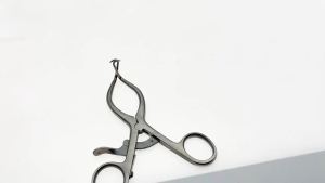 ที่ดึงกระดูกสแตนเลส KITA Weitlaner 2 กรงเล็บ ที่ดึงกระดูกแบบยึดติดเอง เครื่องมือศัลยกรรมกระดูกสัตว์เลี้ยง