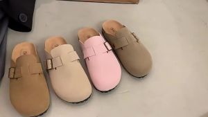 [Free Shipping] WomenS Thick-Soled Height-Increasing Closed-Toe Slip-On Sandals For Spring And Autumn 2025 Designed For Outdoor Wear
