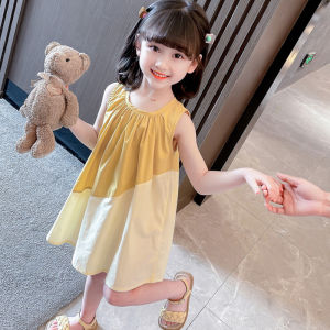 Dress for Kids Girls Summer 2026 New High-quality Princess Dress White Sleeveless Dress for Kids Girls 3 to 8