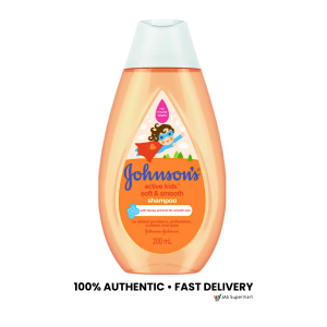 Johnsons Active Kids Soft and Smooth Shampoo 200mL Gentle No More Tears Honey and Wheat Extract