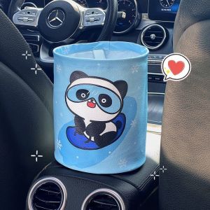 Kereta Tong Sampah mudah alih boleh Kereta Tong Sampah Car Dustbin Portable Trash Can Car Foldable Dustbin Can Storage Bag Garbage Bin Tong