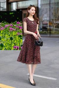 DRESS TUNIK KOREA SIFON FREE BELT IMPORT PREMIUM FASHION TREND WANITA