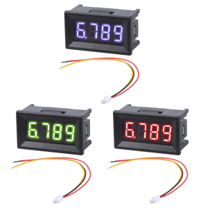 Vôn kế kỹ thuật số 0-100V điện áp dụng cụ đo 0.36 Màn hình LED inch 3 dây 4 chữ số vôn kế đồng hồ đo điện áp