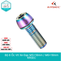 Bộ 6 Ốc Vít Xe Đạp KRSEC M5x18mm / M6x18mm – Thép Không Gỉ Mạ Titanium, Nhiều Màu. 