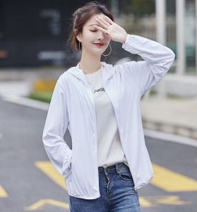 เสื้อฮู้ดกันแดด เสื้อกันยูวี UPF50+ ผู้ชาย เนื้อผ้าบางใส่สบาย