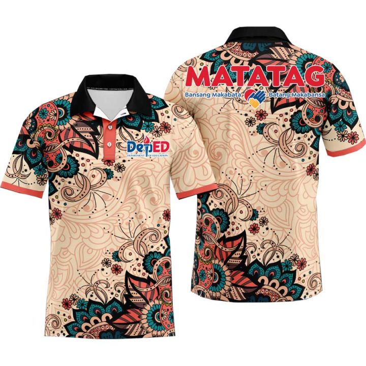 Pl 02 Deped Matatag Polo Uniform Full Sublimation Polo Shirt For Women And Men Teacher Deped 6097