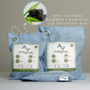 Air Verde 200G Unscented Premium Activated Bamboo Charcoal Air Purifying Bag Eliminates Odors