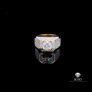 N1181- Nhẫn nam thiết kế bản nhỏ gọn đính đá CZ cao cấp JOJO