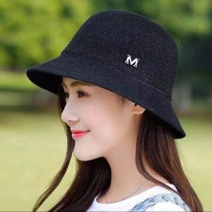 Nón cói chữ M mũ đi biển siêu xinh có dây rút bên trong vừa vặn đầu phong cách Vintage Trùm Sỉ Gia Thành