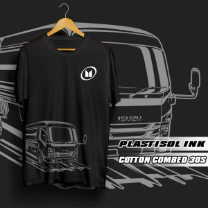 ELGANT KAOS ELF MANIA ISUZU TRAVEL DRIVER MUDA T-SHIRT BAHAN TEBAL