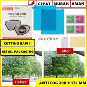Stiker Spion Mobil Anti Fog Anti embun dan buram / Anti Fog Bulat Besar Kaca Film Pelindung Spion Mobil Anti Embun Universal