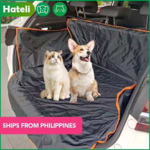 HATELI Dog Car Seat Cover Trunk Mat Waterproof Pet Carriers Travel Mat Hammock for Small Medium Large Dogs Car Rear Back Protector Safety Pad Dirt Resistant Scratch Resistant Pet Seat Cover for Car