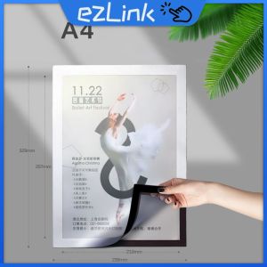 Magnetic Document Sign Holder A4 Self Adhesive Picture Poster Display Wall Sticker