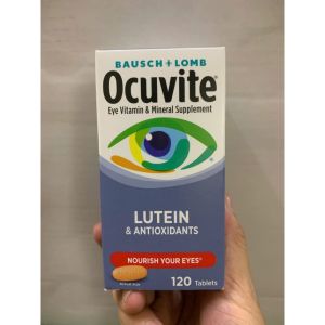 Viên Uống Bổ Mắt Ocuvite Lutein chai 120 viên của Mỹ - Cung cấp dưỡng chất nuôi dưỡng mắt đặc biệt là Lutein-một hoạt chất quan trọng của giác mạc giúp tăng cường chức năng của giác mạc duy trì đôi mắt sáng khỏe.