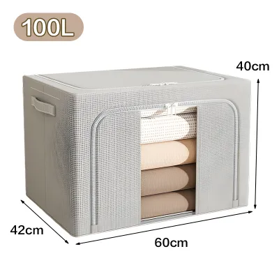 Mainland Kotak Penyimpanan Serbaguna Organizer Kotak Mainan Baju Storage Box Jumbo HSB309