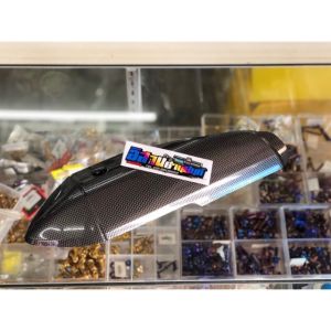 ฝาครอบท่อ กันร้อน MSX 125 เก่า เคฟล่าดำ ดำด้าน