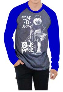 KAOS RAGLAN PRIA ONE PICE M81 \ KAOS RAGLAN PRIA LENGAN PANJANG ATASAN PRIA / KAOS MURAH / KAOS DISTRO / KAOS SIMPLE / T-SHIRT PRIA Tidak