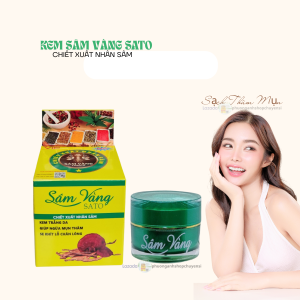 Kem Mụn Sâm Vàng Sato Chiết Xuất Nhân Sâm 6g