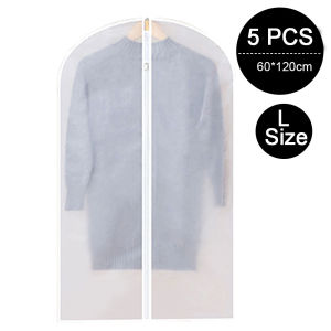 Clothes Dust Cover Transparent Ziplock Bag Hanging Cloth Pocket Garment Protection Plastic Suit Cover Plastik Baju 衣服防尘袋