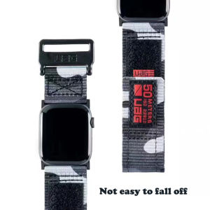 UAG Active Watch Band Strap Compatible for Apple Watch 7 6 5 4 3 2 1 44mm 42mm/40mm 38mm Camouflage Outdoor Sports Loop Nylon Band Strap
