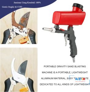 JOUSTMAX Sand Blaster Gravity Pneumatic Gun 90 PSI - AS118-3 - Red