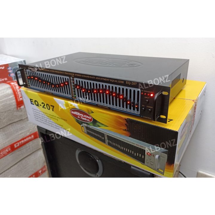 220V EQ665 Equalizer Hifi Home EQ Equalizer Dual 10 BAND Stereo Treble Alto Bass