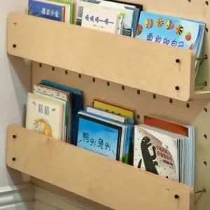 Sacesr Solid Wood Book Shelf Home Creative Minimalist Cave Plate Storage Shelf No Drilling Wall Childrens Bookcase Home Organizer R3K9L