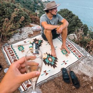 Bohemian Geometric Blanket Mandala Rug Sofa Cover Tapestry Throw Towel Bedding Sheet Adults Kids Home Travel