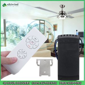 Sikiwind General Ceiling Fan Lamp Remote Controller Kits 220-240V Timing Setting Switch Adjusted Wind Speed Receiver Holder