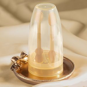 SKISOPGO ชุดแปรงสีฟันเด็ก 2ชิ้น ซิลิโคน สําหรับเด็กทารก 0-18 เดือน ทําความสะอาดช่องปาก แปรงทำความสะอาดลิ้น ป้องกันฟันผุ