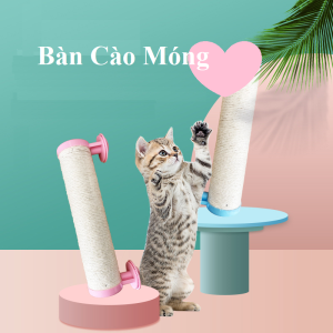 BÀN CÀO MÓNG GẮN CHUỒNG CHO MÈO KÈM CANIP 32CM - BÀN CÀO MÓNG MÈO
