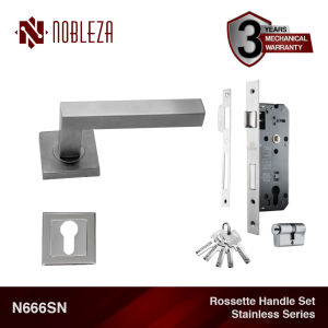 NOBLEZA Rosette Kunci Pisah Handle Gagang Pintu Stainless N666SN