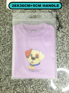 FROSTED ZIPLOCK WITH HANDLE (210 MICRONS) MEDIUM and LARGE