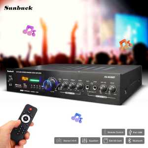 Sunbuck Amplifier Karaoke Bluetooth 5CH 600W - AV-608BT dengan Remote Control dan Slot SD
