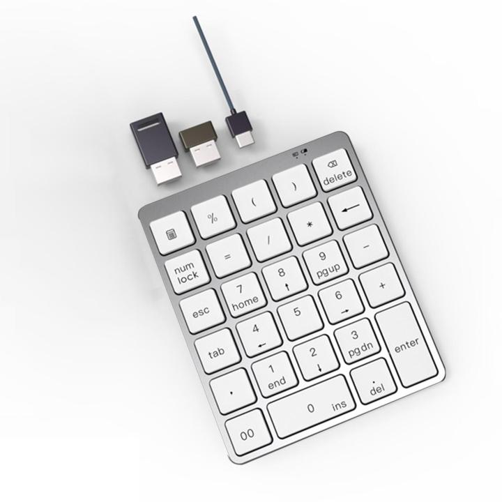 Moon Pomelo 28 Keys Numeric Keypad Keyboard Extensions Rechargeable ...