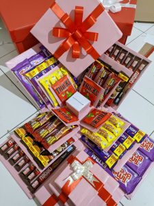 Ekplosion box snack / surprise box / snack tarik foto costume gratis pasang foto