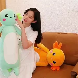 Popular four-color salamander stuffed plush toy rag doll cute long sleeping pillow doll gift for children