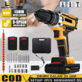 Tangan tanpa kabel/Mesin Bor Baterai Cas Komplit 21VF Bor Impact 10mm Mesin Bor Tangan Bor Listrik Mesin Bor 1 Baterai Cas Bor Listrik Bor Cas 2 Baterai/bor Cordless/bor Baterai Cas/bor Batre. 