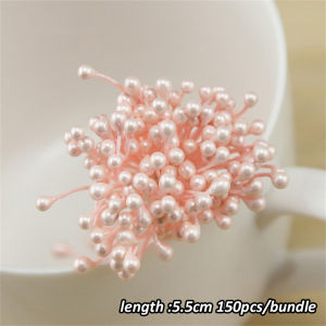 150pcs Artificial Flower Stamens Mini Handmade DIY High Quality Double Headed Pearl Stamen
