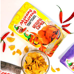 Keripik Pedas Cireng / Cimol Kering Morang Moreng Cemilan Renyah Aneka Rasa