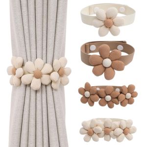 MICANGP 2PCS Flower Shape Flowers Curtain Tieback Creative Curtain Holder Curtain Clip Curtain Accessories Cute Curtain Buckle Home Decor