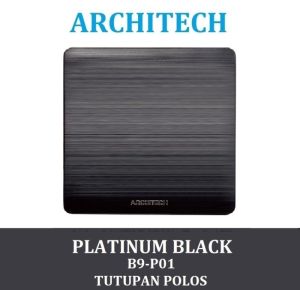 ARCHITECH Platinum B9-P01 Sakelar - Saklar / Blank Plat Black