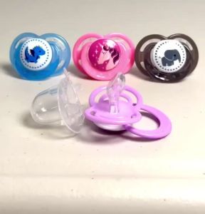 Orthodontic Pacifier Teether for Baby and Toddler BPA Free Cute Colorful Pacifier with Cover