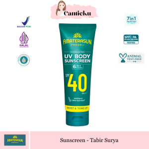 AMATERASUN UV Body Sunscreen SPF 40+ PA++++ Hand Body Lotion Sunblock 100gr