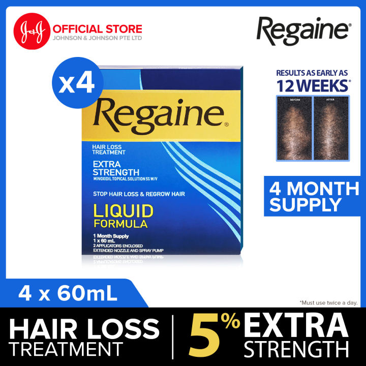 [Bundle of 4] Regaine Anti Hair Thinning Extra Strength 5 Solution