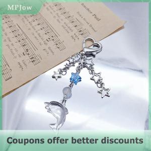 【MPJow】 Five-Pointed Starfish Dolphin Keychain Beautiful Sea Beach Pendants For Making Handmade Diy Car Hanging Chain