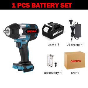 ONEVAN 1/2 In 3-Gear Cordless Wrench Tool 1800N.M High Torque Brushless Electric Impact Wrench Screwdriver Power Tools For Makita 18V Battery
