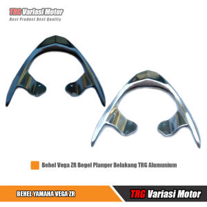Behel Vega ZR Begel Planger Belakang Yamaha Vega-ZR TRG Alumunium Warna Hitam dan Silver Chrome